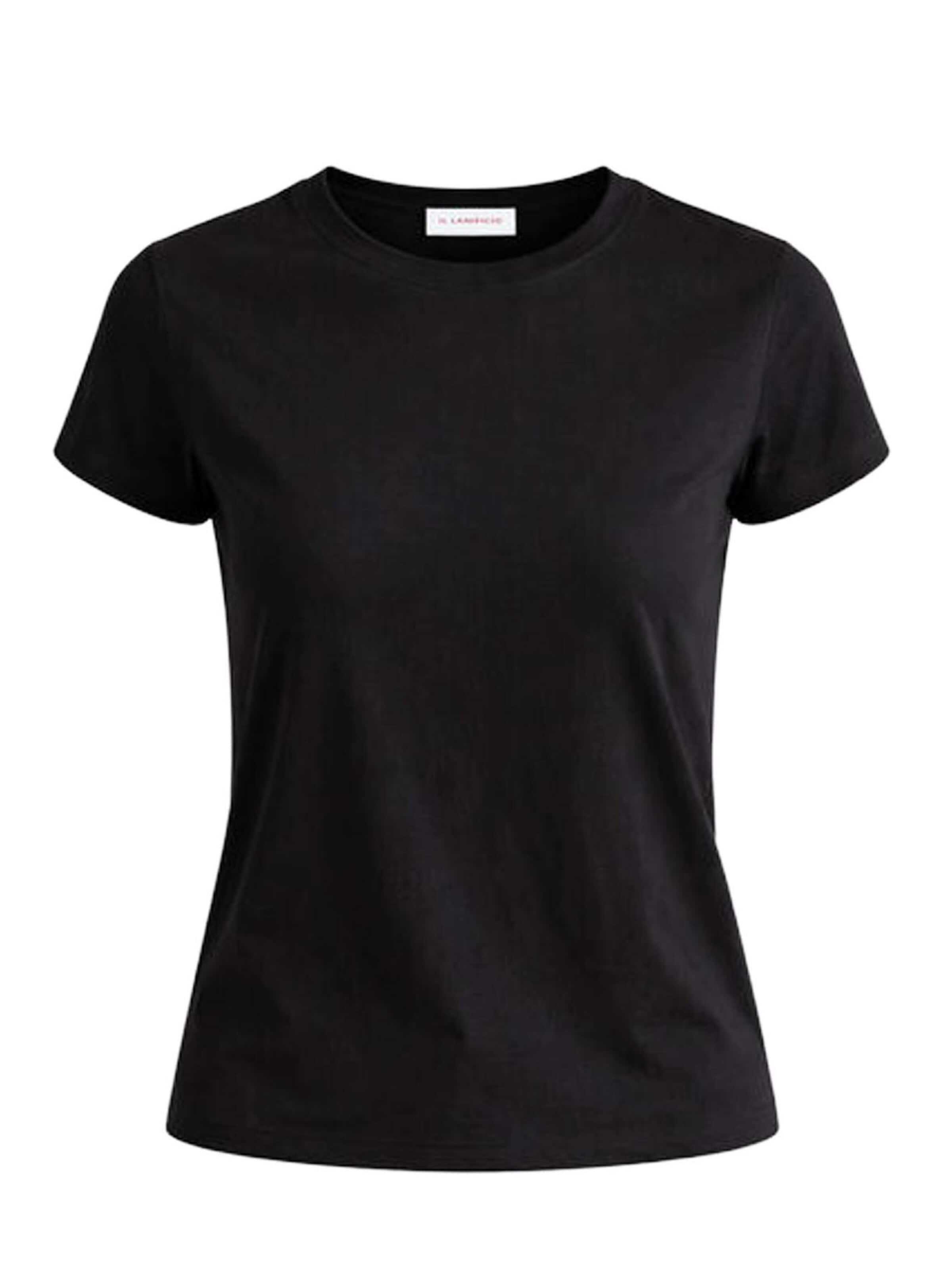 Il Lanificio - Camiseta en negro: frente