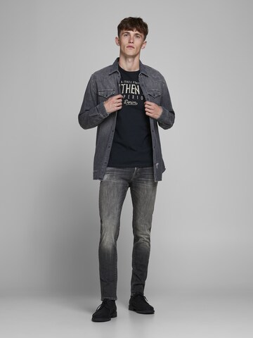 JACK & JONES Slimfit Jeans 'Glenn' in Zwart