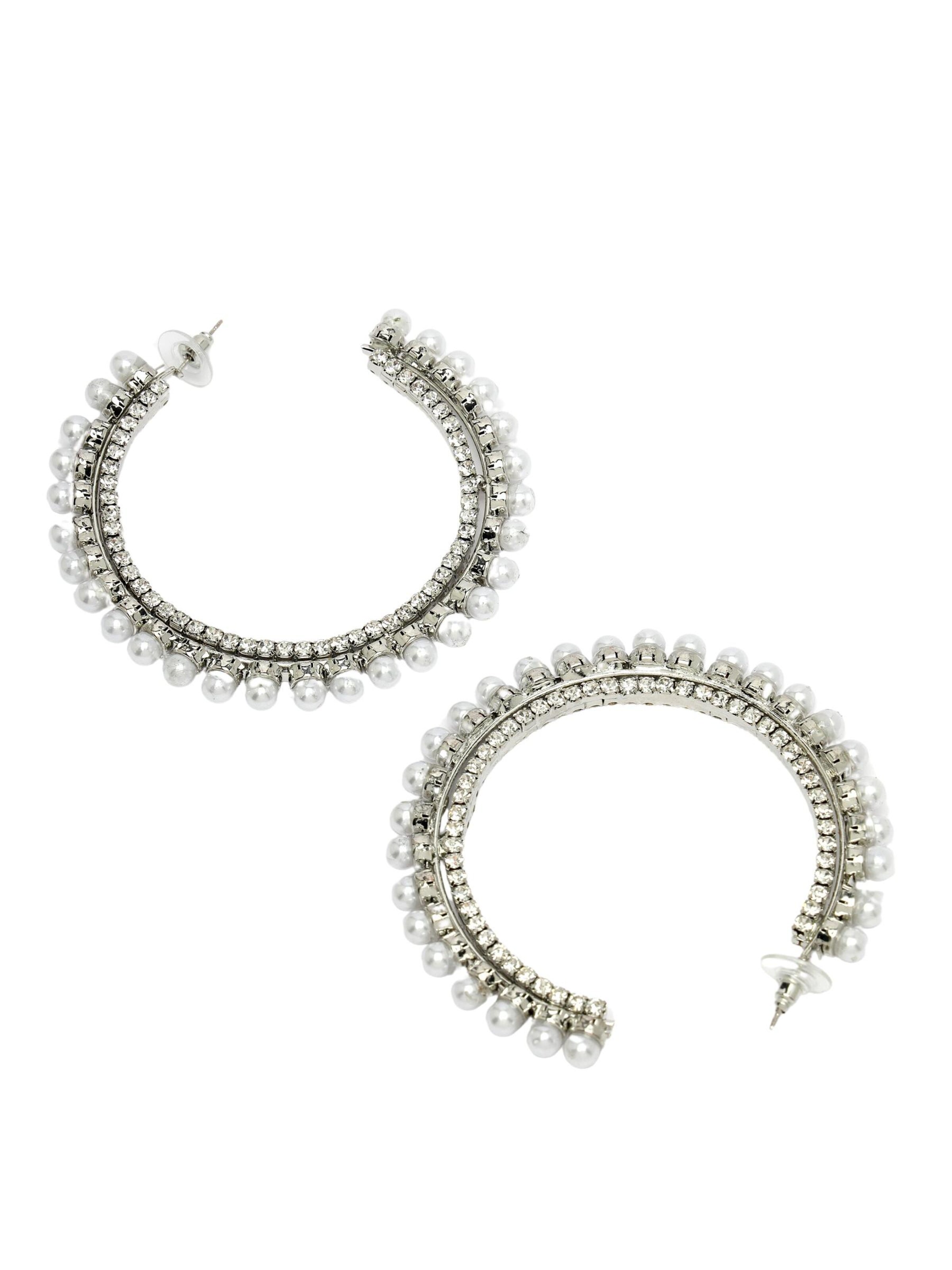 AVANT-GARDE PARIS Earrings 'Ineska' in White