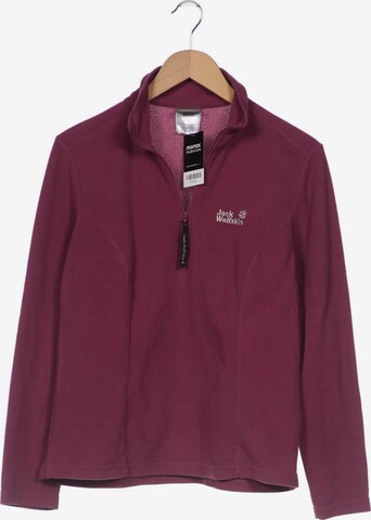 JACK WOLFSKIN Sweatshirt & Zip-Up Hoodie in XL in Purple: front