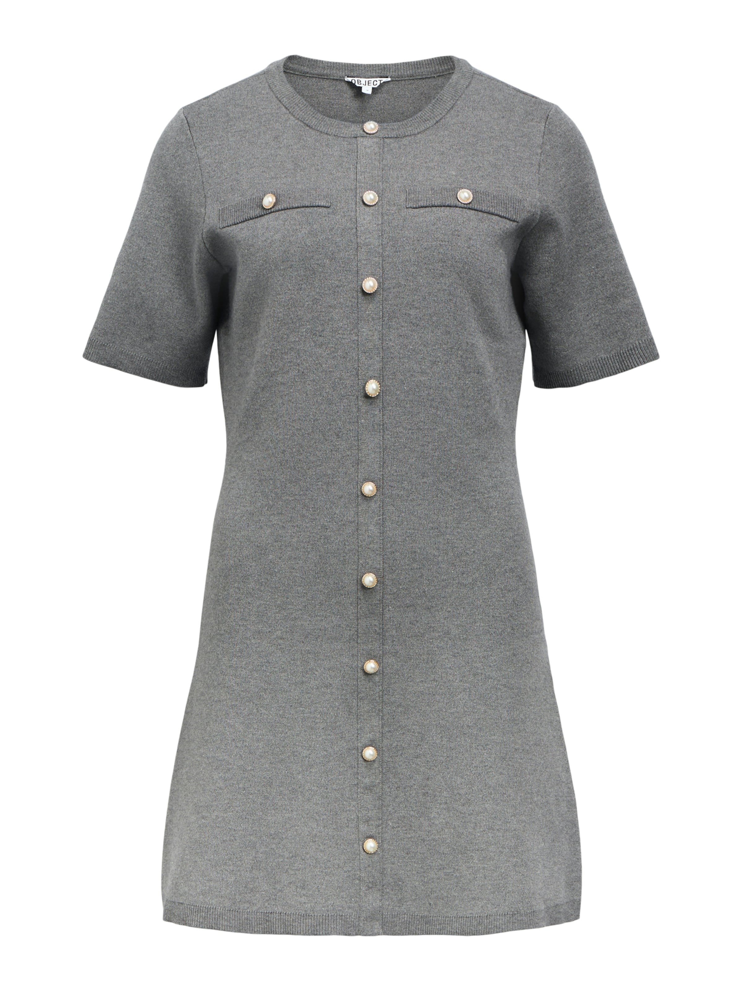 OBJECT Pletené šaty - Sivá: predná strana
