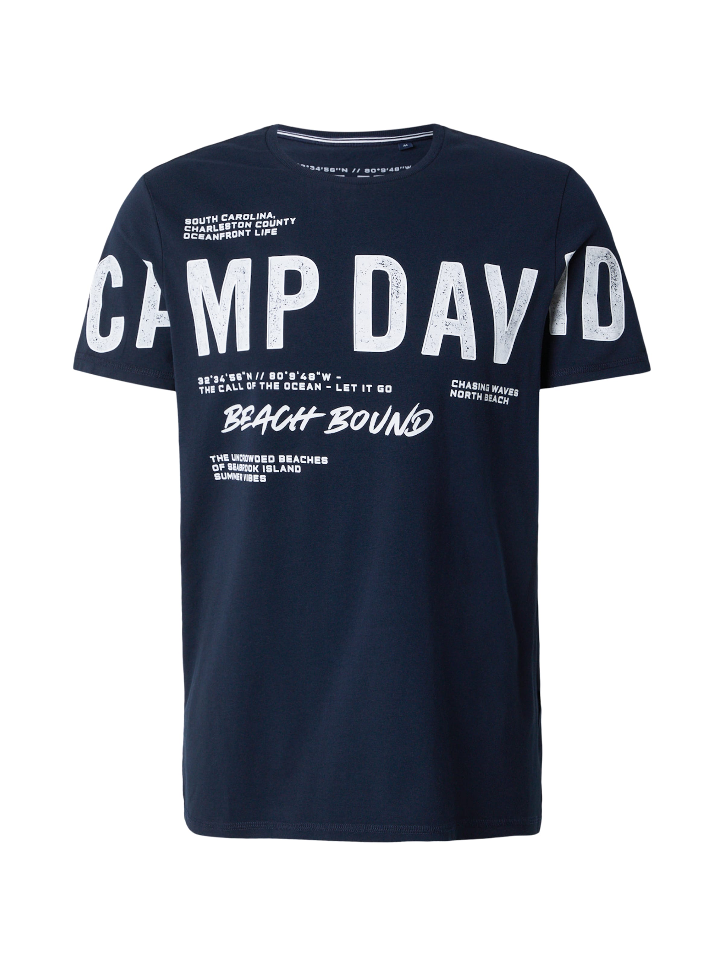 CAMP DAVID Tričko – modrá: přední strana