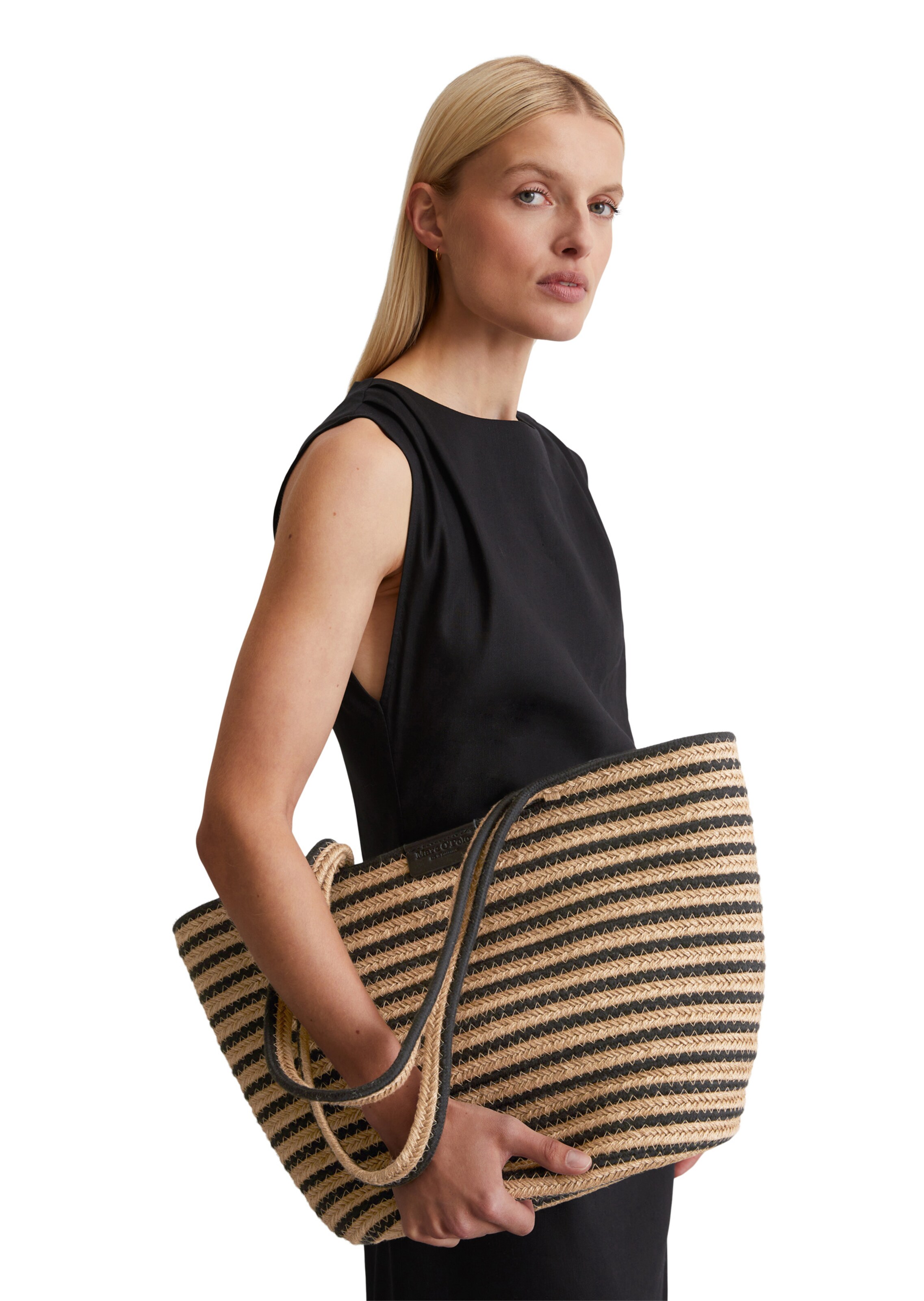 Marc O'Polo Shopper in Schwarz: Vorderseite