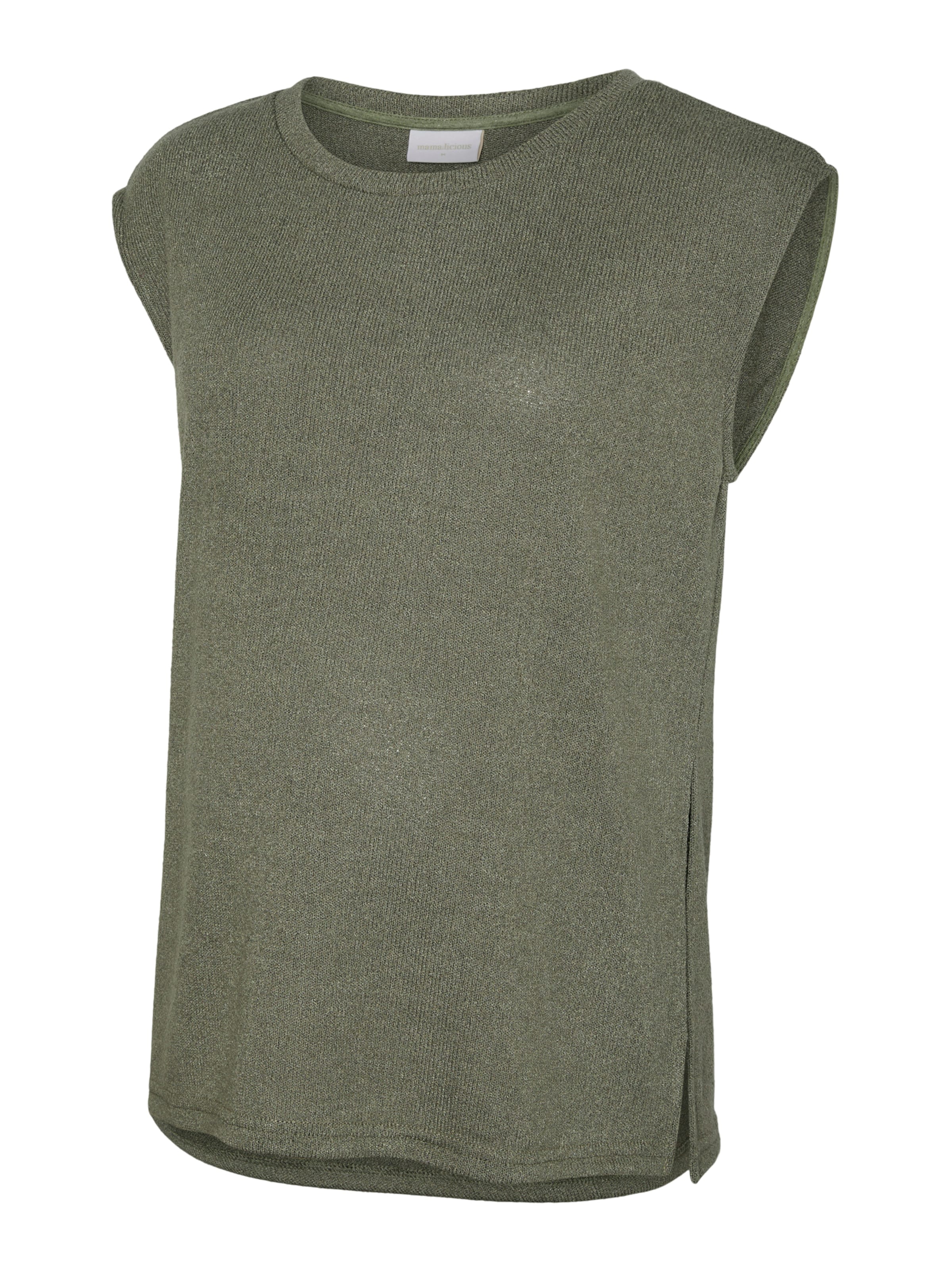 MAMALICIOUS Broderad topp i grön: framsida