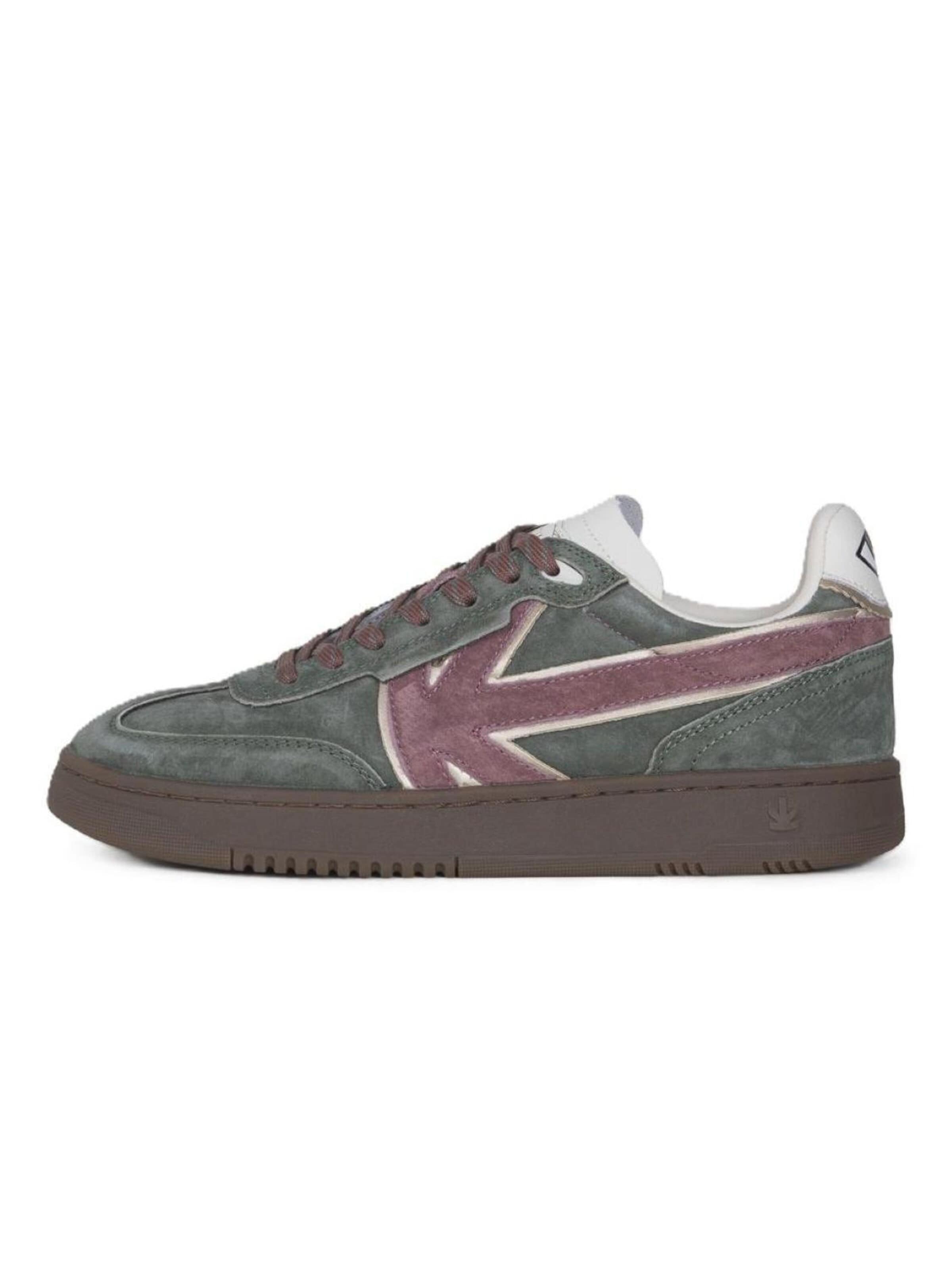 Kaotiko Sneakers laag 'Boston' in Groen: voorkant