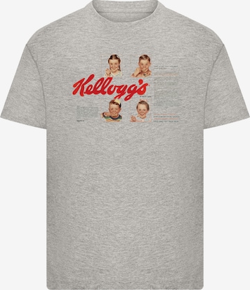 F4NT4STIC T-Shirt 'Kellogg's Corn Flakes Cereal Box Children Retro' in Grau: Vorderseite