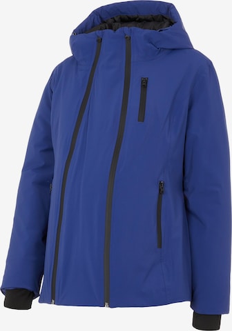 MAMALICIOUS Performance Jacket 'Bella' in Blue: front