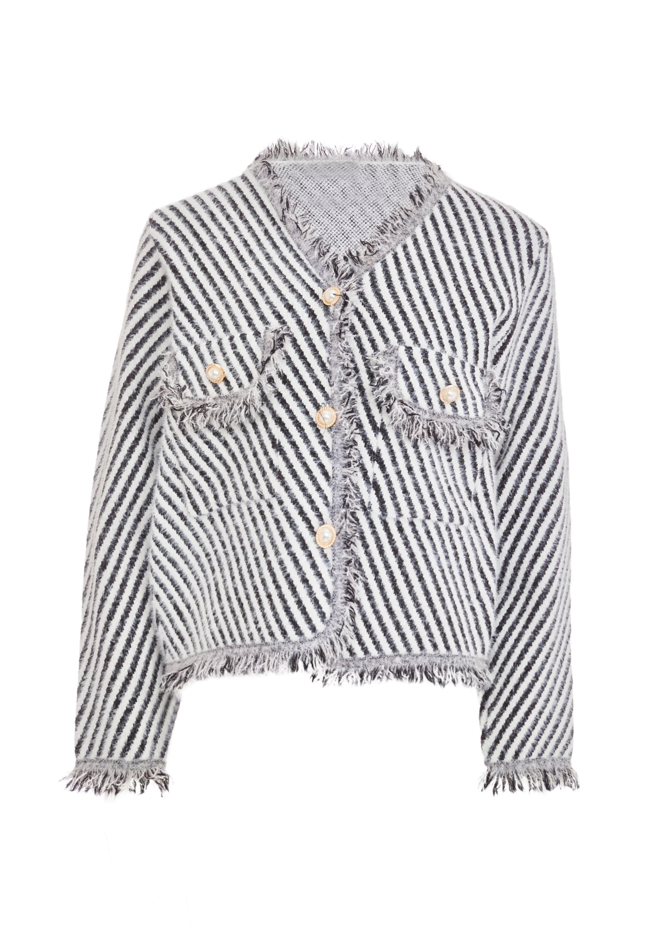 CARNEA - Casaco de malha em branco: frente