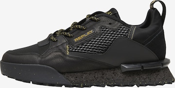 REPLAY Platform trainers 'Field' in Black: front