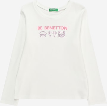 UNITED COLORS OF BENETTON Skjorte i hvit: forside