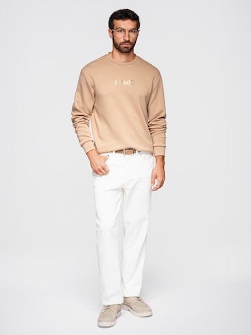 Ombre Sweatshirt 'Eximio' in Beige