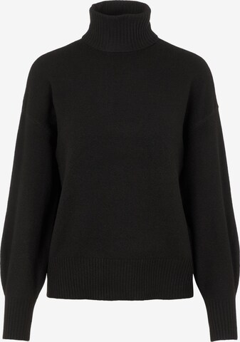 PIECES Пуловер 'Cava' в черно: отпред