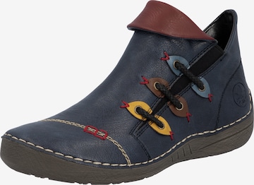 Rieker Booties in Blue: front