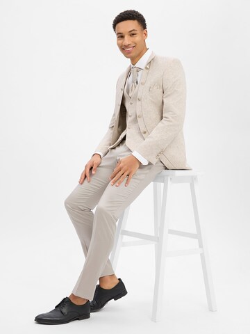 TZIACCO Slim fit Business Blazer in Beige