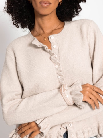 SASSYCLASSY Knit Cardigan in Beige