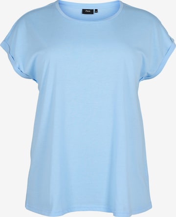 Zizzi Shirt 'Katja' in Blue: front