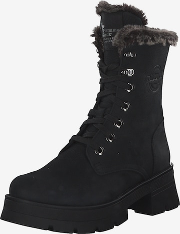 PANAMA JACK Lace-Up Ankle Boots 'Clare B' in Black: front