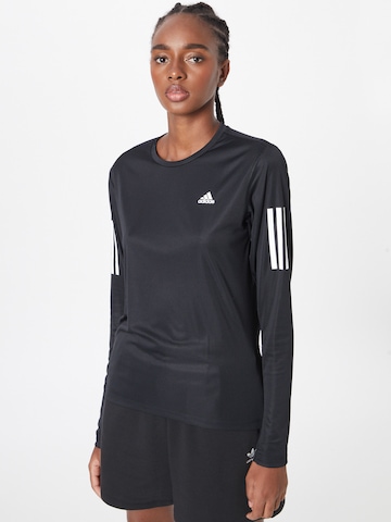 T-shirt fonctionnel 'Own The Run' ADIDAS PERFORMANCE en noir : devant