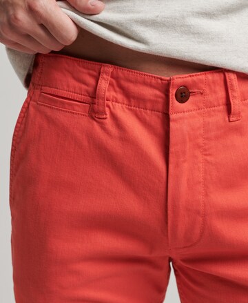 Superdry Slim fit Chino Pants in Red