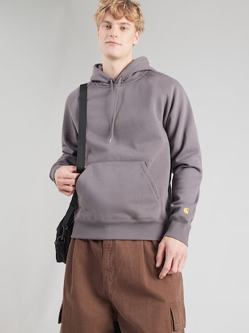 Sweat-shirt 'Chase' Carhartt WIP en gris : devant