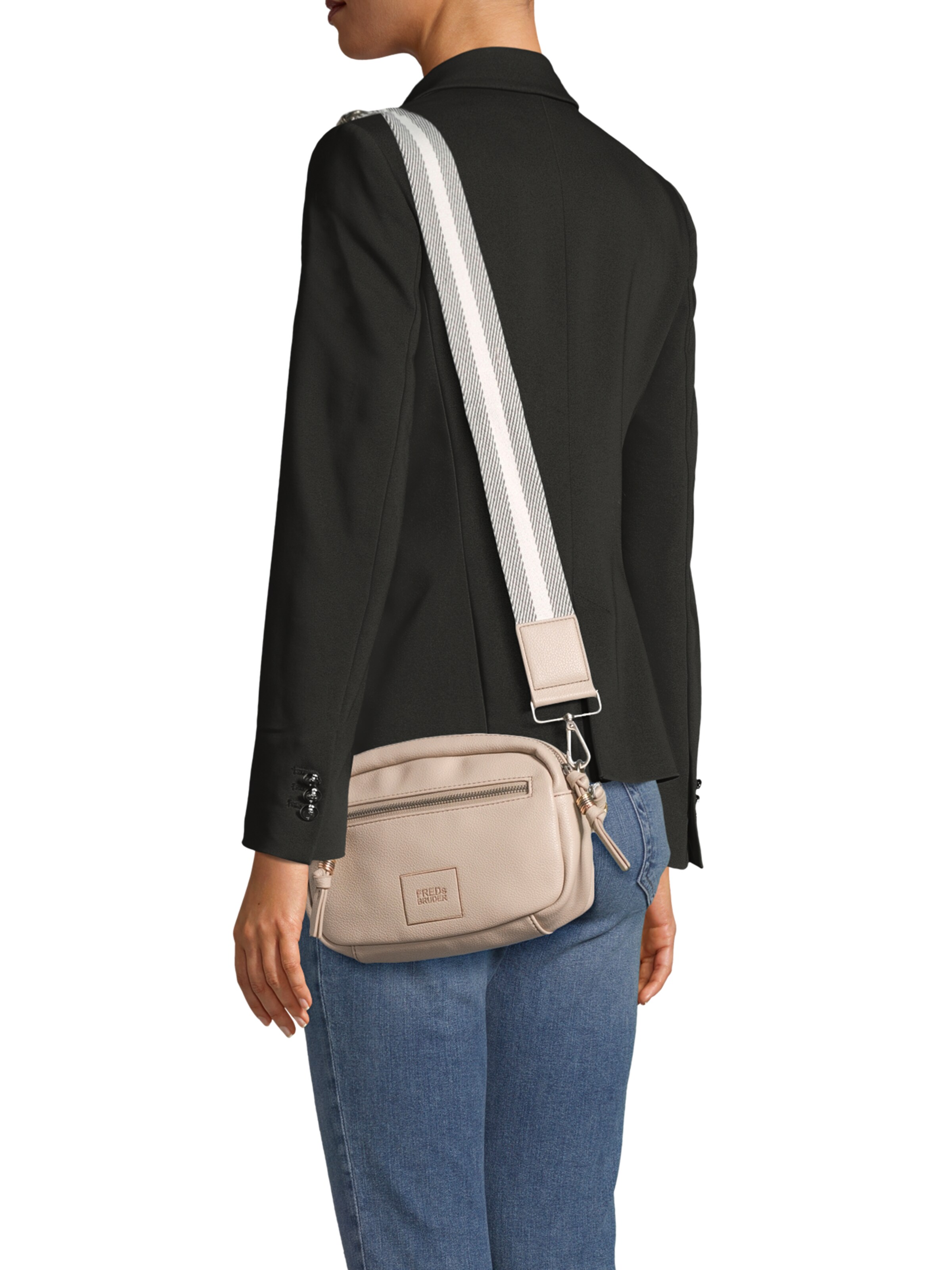 FREDsBRUDER Taška cez rameno 'Bestie' - Béžová: predná strana