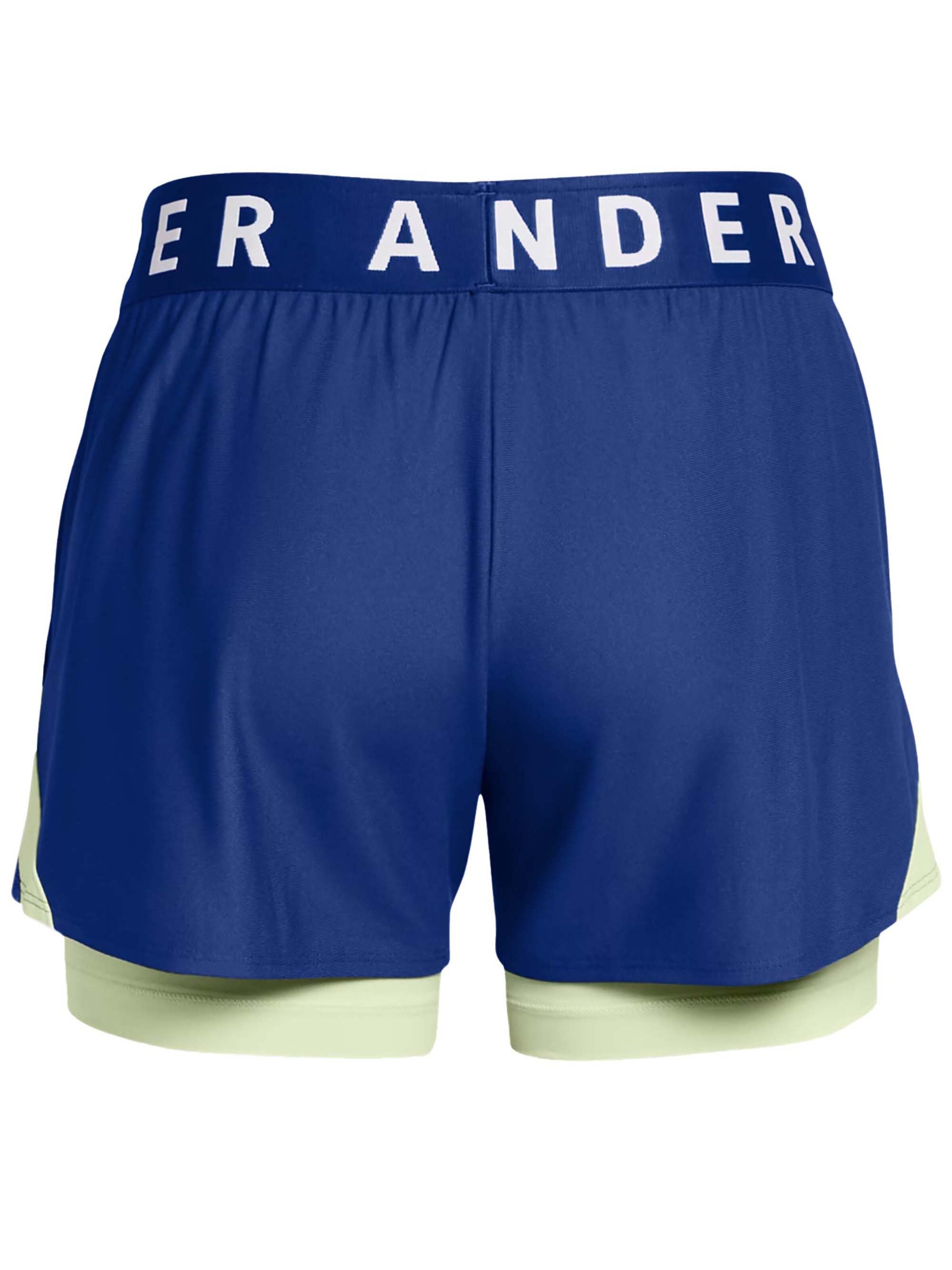 UNDER ARMOUR Regular Sportbroek 'Play Up 2-In-1' in Blauw