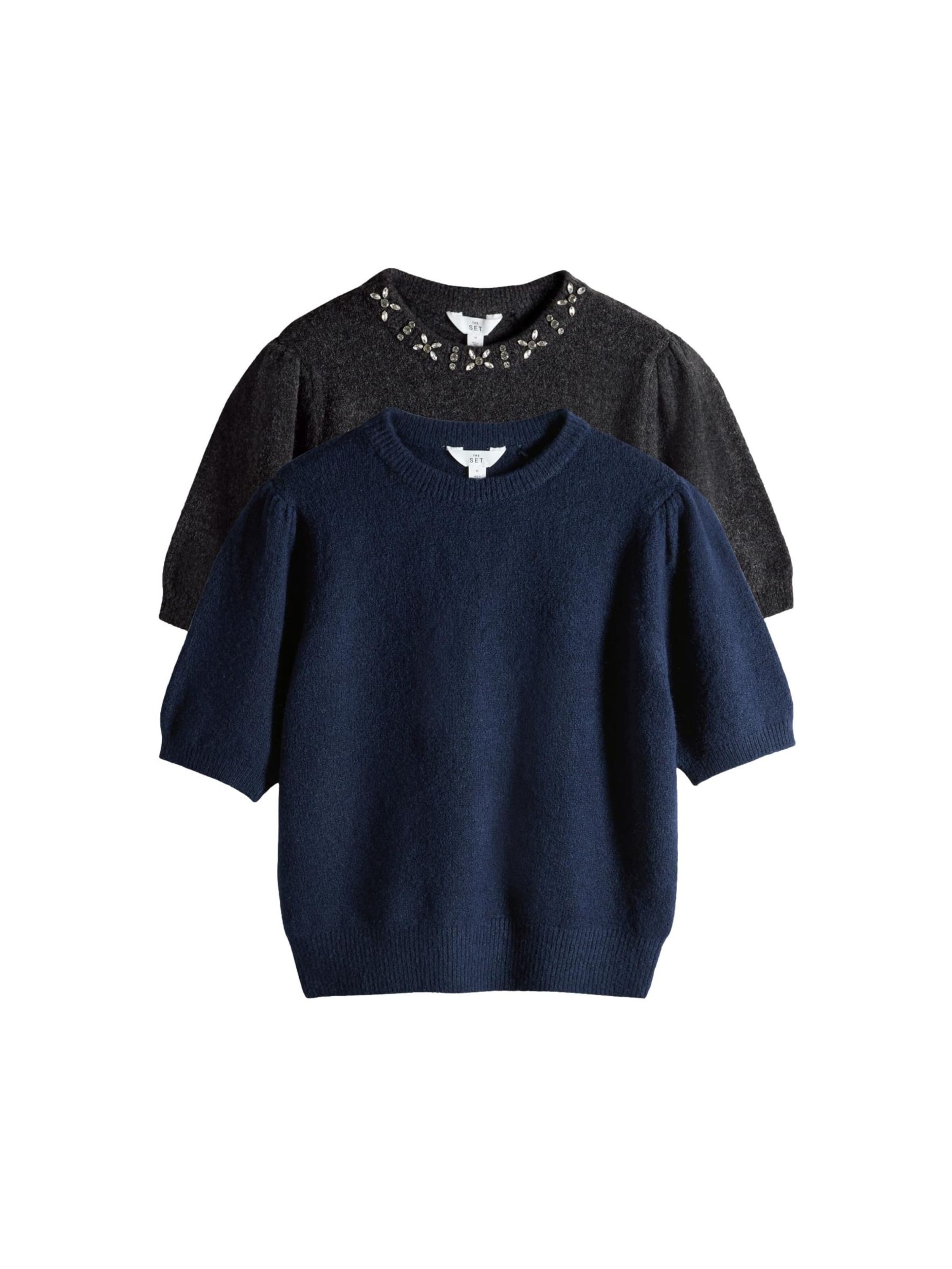 Pull-over The Set en bleu : devant