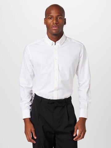 ETERNA Regular fit Business shirt in White: front