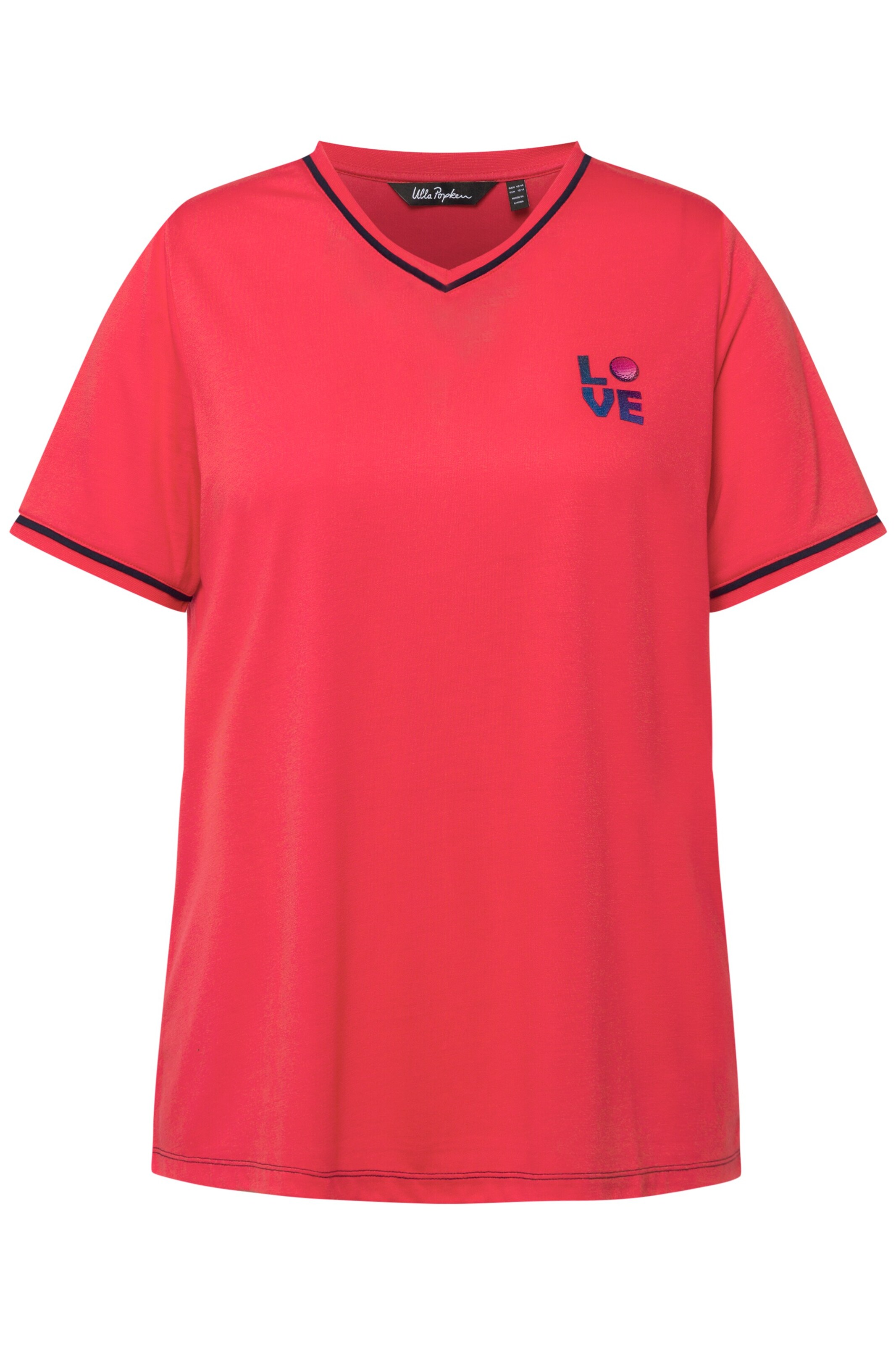 Ulla Popken Shirt in Rood: voorkant