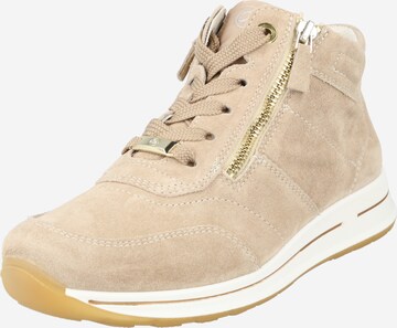 ARA Sneakers hoog in Beige: voorkant