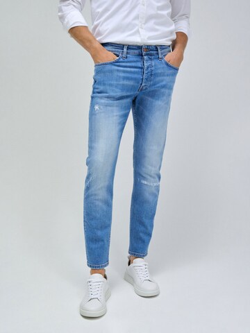 Salsa Jeans Slimfit Jeans in Blauw: voorkant