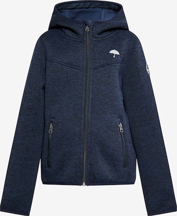 Schmuddelwedda Fleece jas in Blauw: voorkant