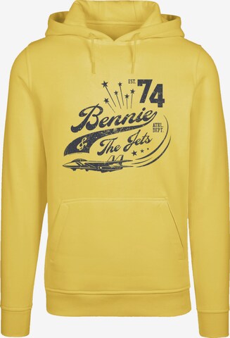 F4NT4STIC Sweatshirt 'Elton John Bennie And The Jets' in Yellow: front