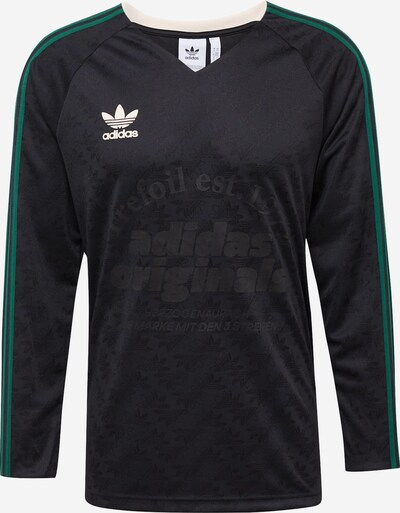 ADIDAS ORIGINALS Camisa em verde escuro / preto / branco, Vista do produto