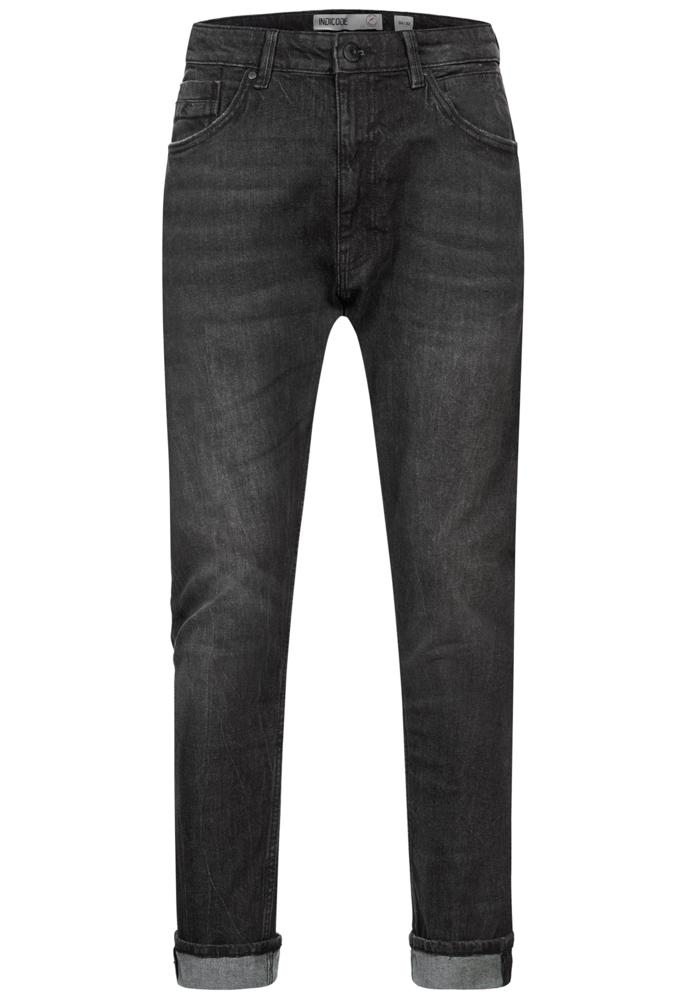 INDICODE JEANS Regular Jeans ' Chammy ' in Schwarz: Vorderseite