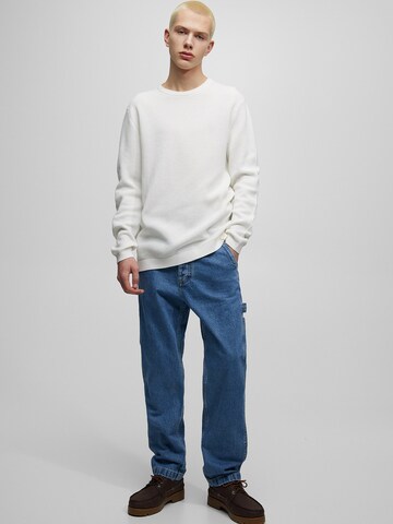 Pull-over Pull&Bear en blanc