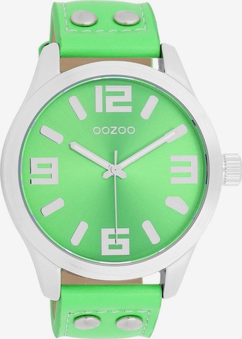 OOZOO Analog Watch in Green: front