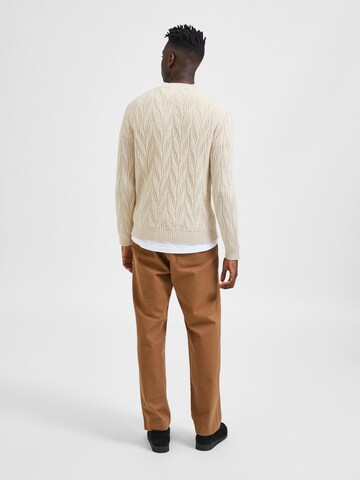 SELECTED HOMME Pullover 'CARIS' i beige