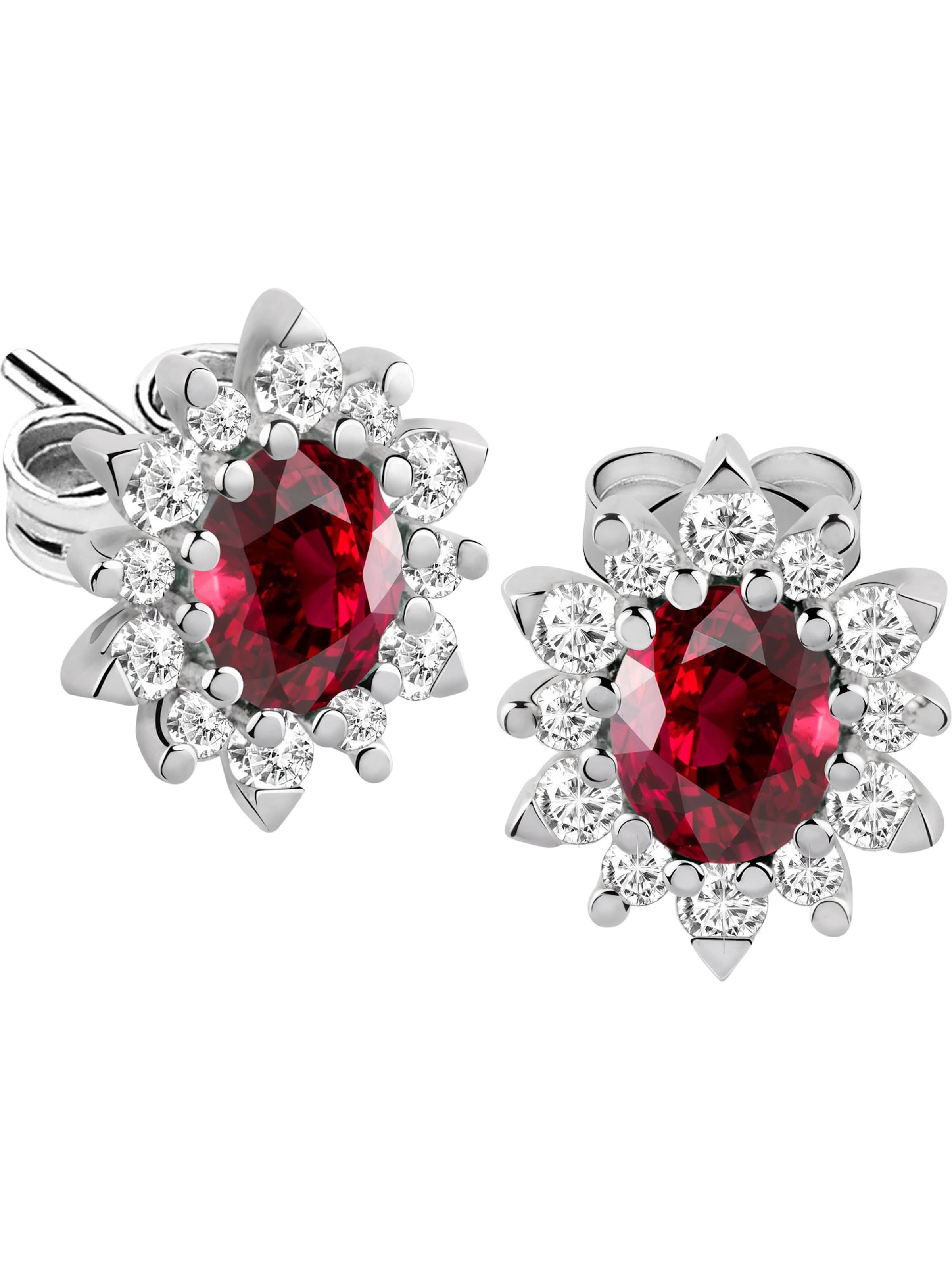 CHRIST Earrings in One size in Red / White, Item view