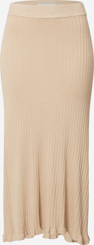 ICHI Skirt 'Ruvera Sk2' in Beige: front