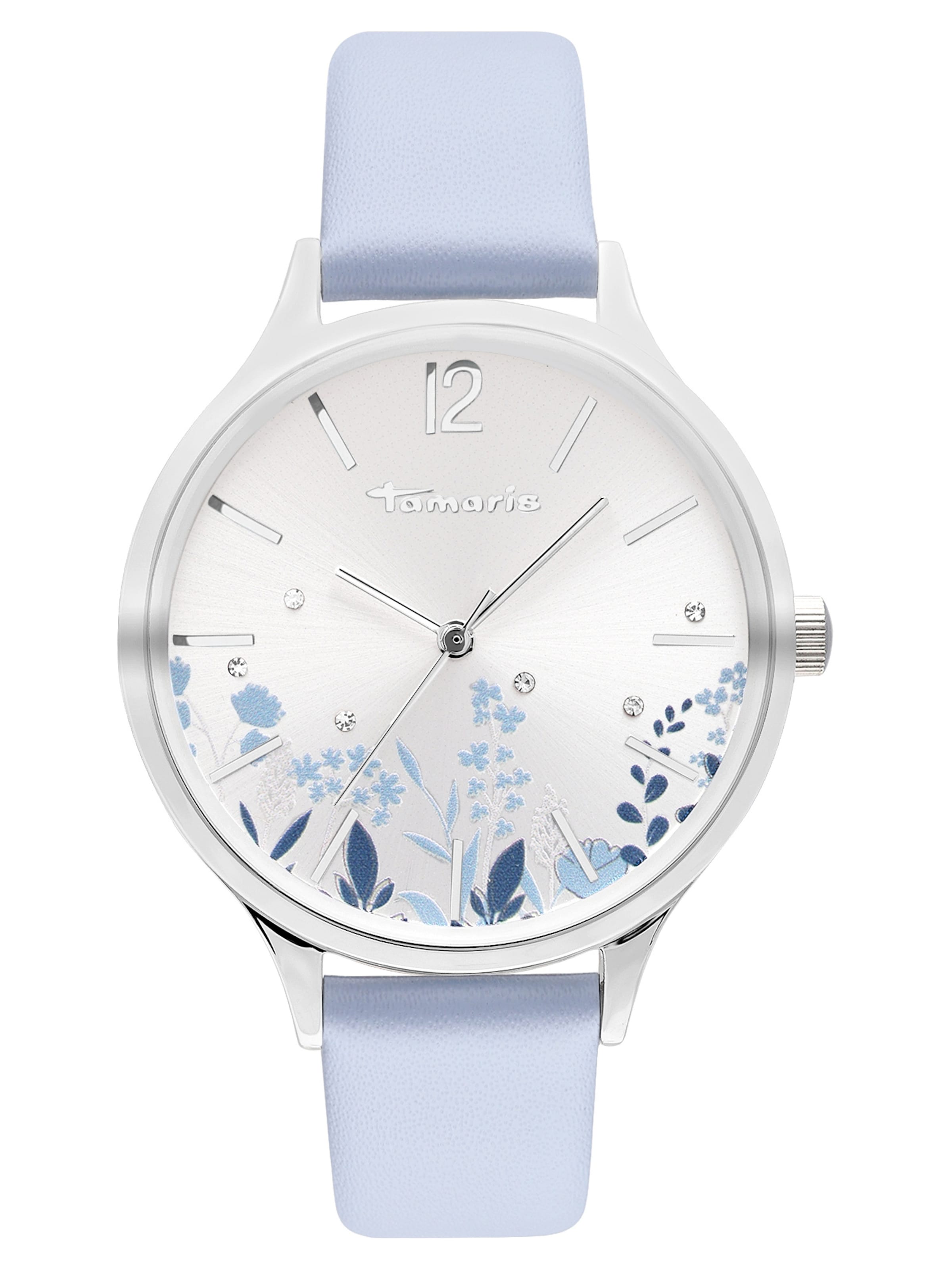 Tamaris Analog Watch 'Life Tree' in Blue: front