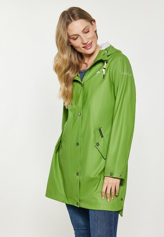 Schmuddelwedda Raincoat in Green: front