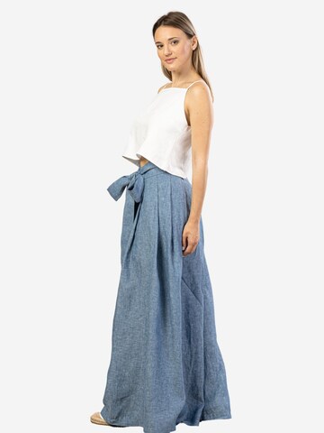 Nikka Place Wide Leg Hose 'Freesia' in Blau