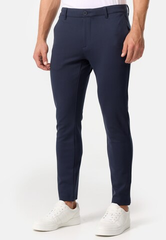 JEFF Regular Pants ' Zra ' in Blue: front