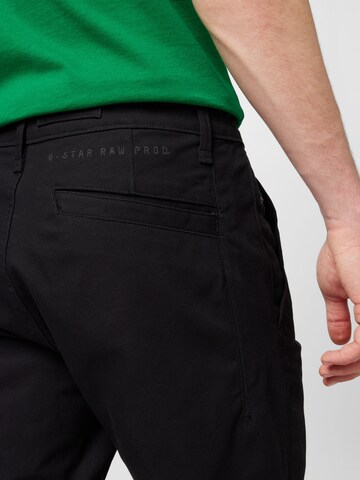 G-STAR Slimfit Chinosy 'Bronson 2.0' w kolorze czarny