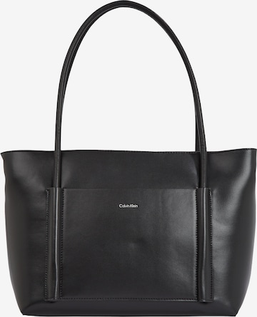 Cabas Calvin Klein en noir : devant