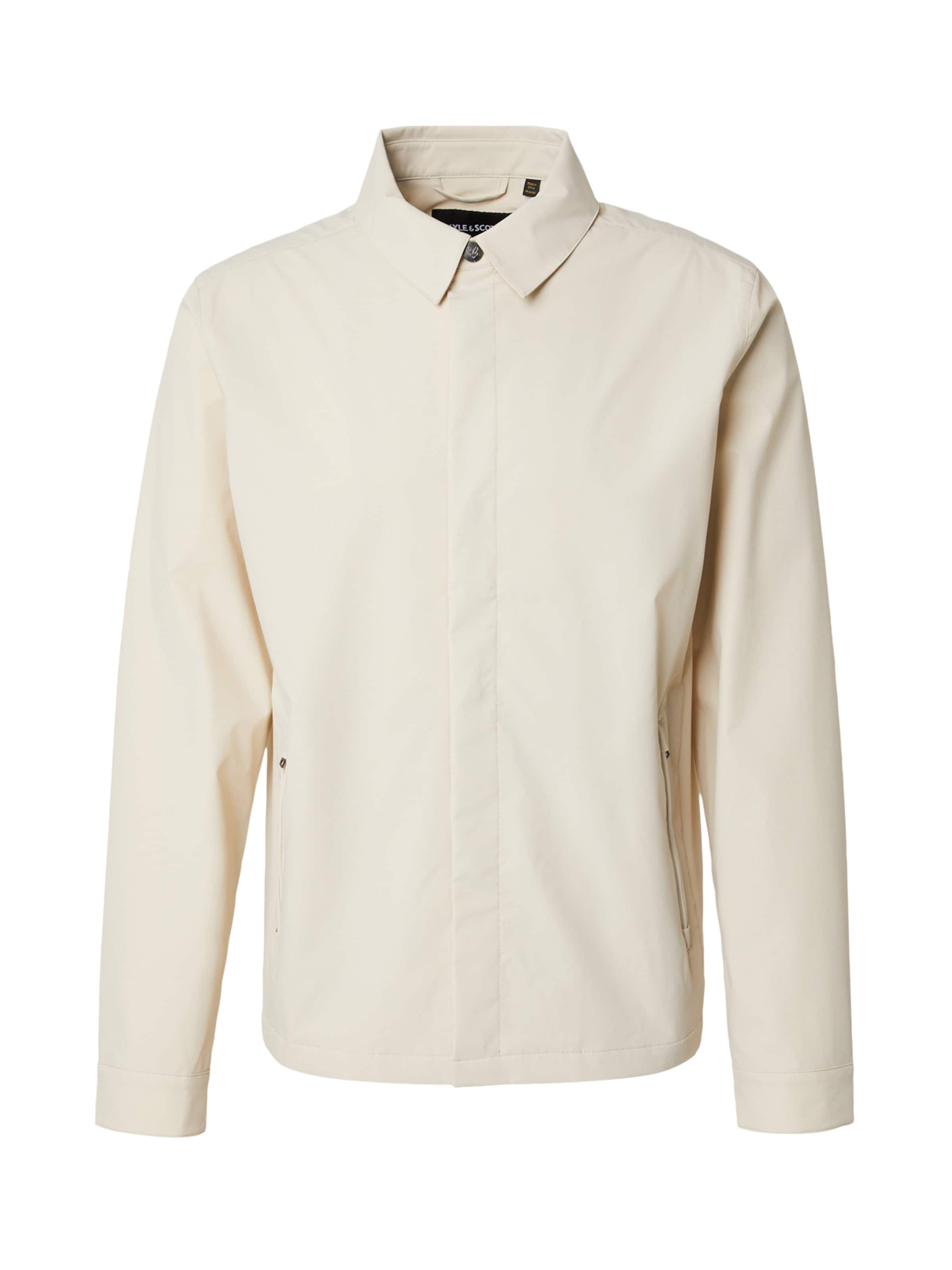 Lyle & Scott Comfort Fit Skjorta i beige: framsida