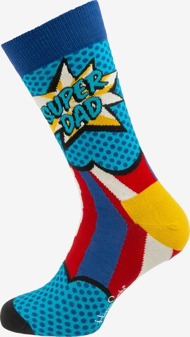 Happy Socks Къси чорапи 'Father's Day' в синьо
