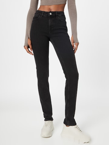 Lindex Slimfit Jeans 'Alba' in Zwart: voorkant