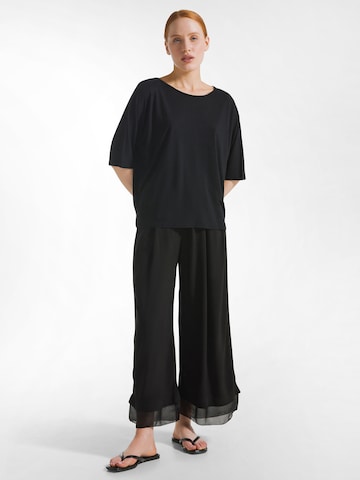 DEHA Wide Leg Hose in Schwarz